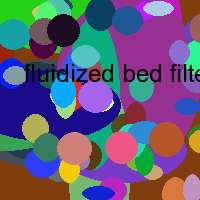 fluidized bed filter for gas cleaning