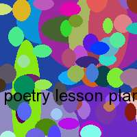 poetry lesson plan