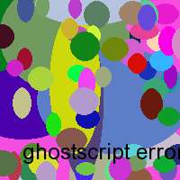 ghostscript error 1